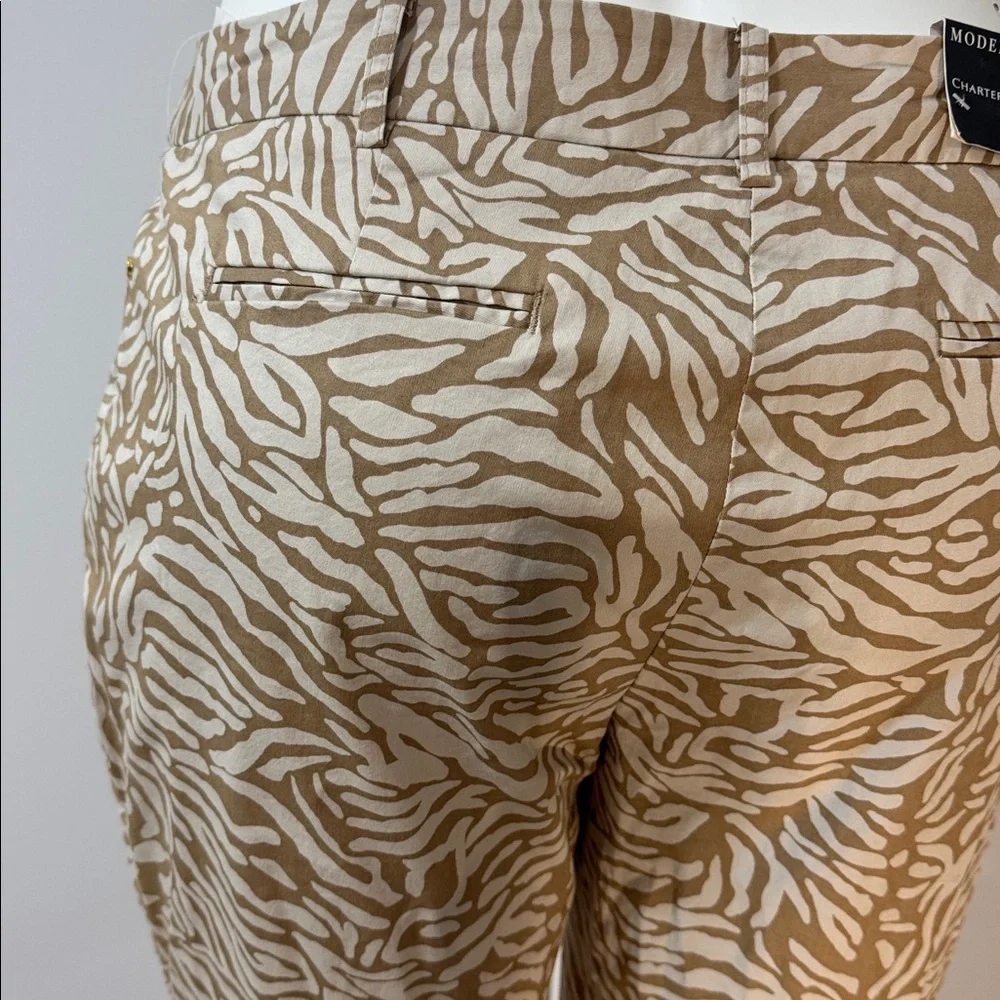 Charter Club Tan Zebra Print Boot Cut Pants